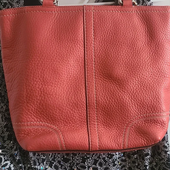 Coach Women's Salmon Leather Hamilton Bag - Picture 3 of 14